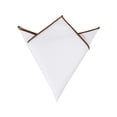 thumbnail image 1 of INSPIRE CHIC Men's Pocket Square Cotton Handkerchiefs for Suits Jacket Coffee One Size, 1 of 4