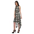 thumbnail image 4 of Moomaya Printed Ladies Sleeveless High-Low Dress Plus Size Kurta For Women, 4 of 5