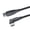 1m-Black, variant on Flexible Reversible USB C Fast Charging Wire With Light Display For Electronics