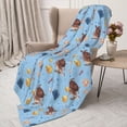thumbnail image 3 of Disketp Sea Turtle Cozy Flannel Fleece Throw Blanket: Has a velvety texture for All Seasons - Perfect for Women, Men, & Kids"80"x60", 3 of 6