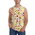 thumbnail image 2 of Picia Colorful Leaves mens Cotton Tank Undershirts , Moisture-wicking Ribbed Tanks, Lightweight Cotton Tank Undershirts-Small, 2 of 8