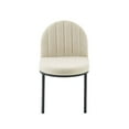 thumbnail image 6 of Modway Isla Dining Side Chair Upholstered Fabric Set of 2 in Black Beige, 6 of 7