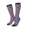 thumbnail image 2 of Fotbe Hawaii Palms print Women's Men's Novelty Crew Socks Cotton Socks Knee High Socks for Walking,Running,Nurses,Pregnancy, 2 of 8