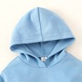 thumbnail image 4 of Vedolay Cute Tops for Girls Hoodie Long Sleeve Sweatshirt Pullover Tops Fall Loose Shirt with pocket,Blue 9-12 Months, 4 of 5