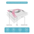 thumbnail image 5 of Pink Grey Full Size Down Alternative Comforter, Lightweight Comforter Quilt Bedding Set with Pillow Shams Geometric Circle Modern Abstract Simple Art All Seasons Bed Comforter Duvet Insert 78"x90", 5 of 7