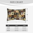 thumbnail image 3 of Plush Throw Pillow Covers, Butterfly Stamp Pattern Pillow Cases with Invisible Zipper, Breathable Microfiber Pillow Cases Standard Size for Sleeping Bedroom Sofa Living Room 16x24, 3 of 5
