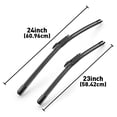 thumbnail image 2 of 24"+23" Windshield Wiper Blades  Replacement for BMW 528i 2008-2010,  BMW 530i 2004-2007, 2 of 12