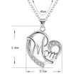 thumbnail image 3 of Collar con colgante en forma de corazón con letras para mamá, regalo para el día de la madre, rosa dorada BANYUO Electrónica, 3 of 5