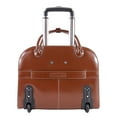 thumbnail image 4 of McKlein EDGEBROOK, Wheeled Ladies' Laptop Briefcase, Top Grain Cowhide Leather, Brown (96314), 4 of 6