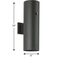 thumbnail image 4 of P550104-031-30-Progress Lighting-Cylinder - 18 Inch 64W 1 LED Outdoor Extra-Large Wall Lantern-Black Finish, 4 of 4