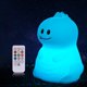 thumbnail image 1 of Luz nocturna de dinosaurio para niños, portátil, cambia de color, batería recargable, silicona, kawaii, linda lámpara de guardería para bebés, niños pequeños, adolescentes, regalo de cumpleaños, dormi, 1 of 5