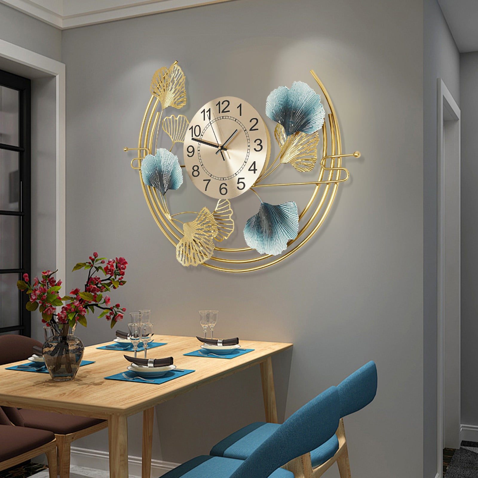 Large Wall Clock for Living Room Decor Decorative Wall Clock Gift 67*52cm