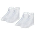thumbnail image 1 of Uxcell Cubierta de Zapatos Impermeable Reutilizable Antideslizante con Cremallera, Blanca 2 Pares (XXXL), 1 of 7