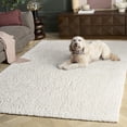 thumbnail image 3 of Safavieh August Soren Solid Shag Area Rug, Ivory, 3' x 5', 3 of 11