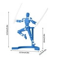 thumbnail image 3 of T13 Action Figure Accessories - Magnetic Poseable 13 Joint Figure DIY Fidget t13 action figure accessories 3d printed action figure (Brown), 3 of 5
