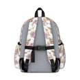 thumbnail image 3 of Highland Cow and Flower Print Cute School Backpack with Padded Back and Adjustable Shoulder Straps 13.4"x11"x4.7", 3 of 5