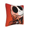 thumbnail image 2 of Funda de cojín de pana suave de Pesadilla antes de Navidad, 18 x 18 pulgadas, funda de almohada decorativa para sofá, dormitorio, cama, silla y sala de estar, 2 of 8