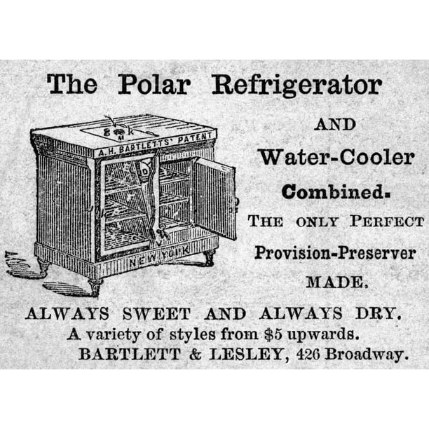 Refrigerator 19Th Century Namerican Advertisement For The Polar