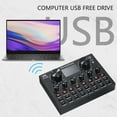 thumbnail image 3 of V8 Plus Live Sound Card with Audio Cable USB Cable BT Accompaniment Sound Effects Universal for Phone Computer, 3 of 9