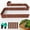 Rusted, variant on Galvanized Steel Landscape Edging, Flexible Hammer-in Metal Garden Border for Lawn, Flower Beds and Yard Pathway