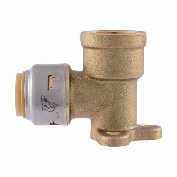 Sharkbite Max Adapter,Brass,1/2 in Size A Pipe Size UR334
