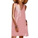 thumbnail image 1 of Vestido playero Nikou de lunares para mujer con escote en V y tirantes finos, 1 of 2