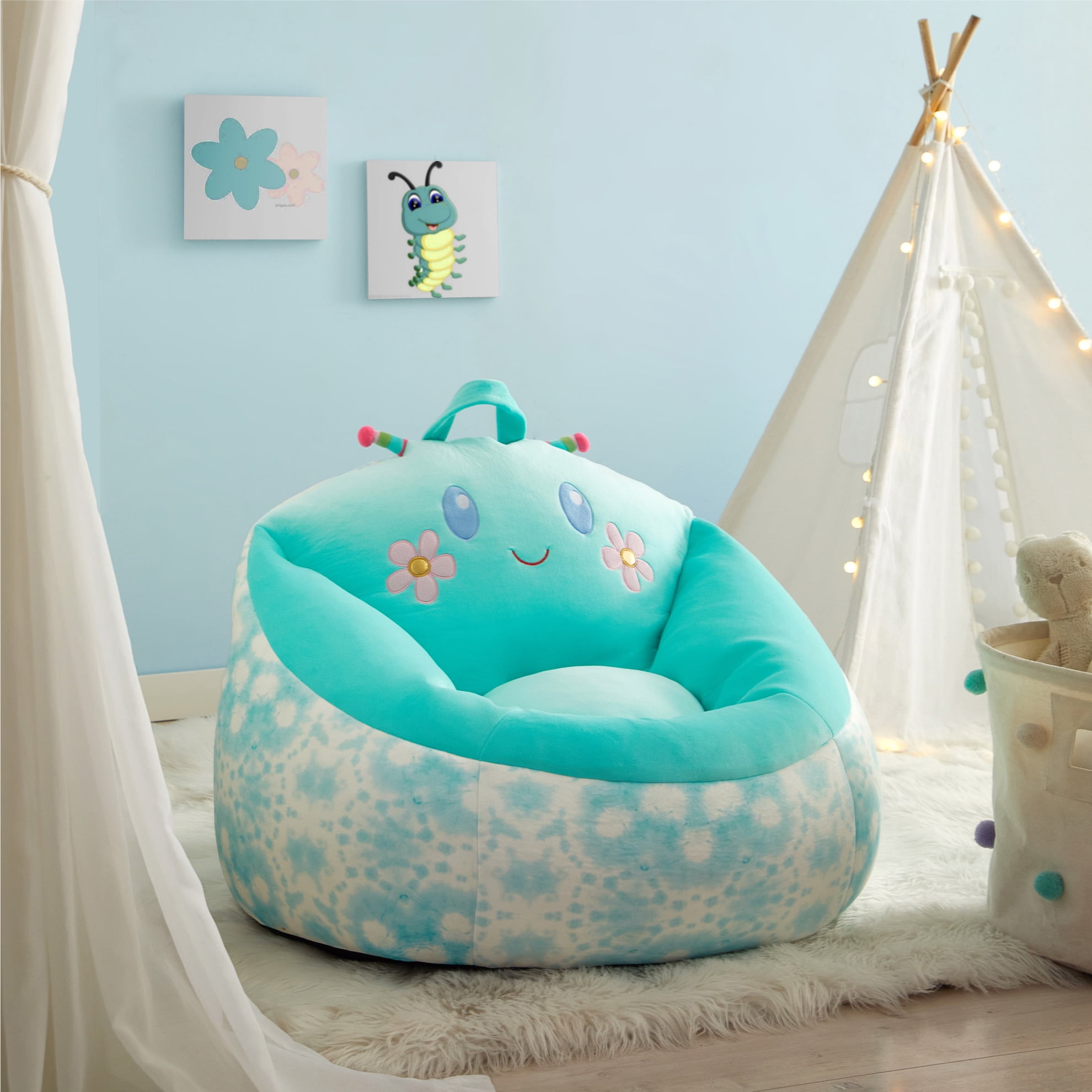 American Kids Squishy Butterfly Bean Bag Chair