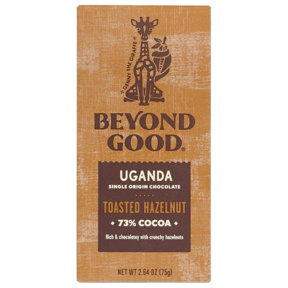 Beyond Good Chocolate Hazelnut Bar 73% 2.64 oz (Pack of 12)