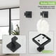 thumbnail image 4 of Juego de toalleros de Acero Inoxidable para baño, Juego de 5 Piezas de Accesorios de baño en Negro Mate, toalleros para baño, Juego de toalleros de Pared, 4 of 9