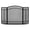 48 inch-3 Doors, variant on SHOUFTW 3-Panel Hinged Fireplace Screen, Wrought Iron Spark Guard, Black Safety Gate for Living Room & Fireplace