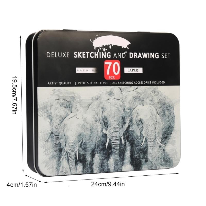 Drawing Art Supplies, Includes Marker Sharpener, Sandpaper, Blending Stumps