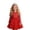 r-408Red140, variant on MEZZALL Dresses Girls Long Sleeve Party Dress With Star Sequins And Mesh Skirt Round Neck Elegant Formal Occasion Outfit Leisure Kids Crew Neck Solid Color Child Sundress