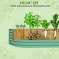 thumbnail image 2 of Weatherproof Green Galvanized Metal Raised Garden Bed – Outdoor Planter Box, Rust-Resistant, Durable 0.6mm Steel, Tool-Complimentary Setup, Safe Edging – Vegetables, Herbs & Flowers, Green,, 2 of 8