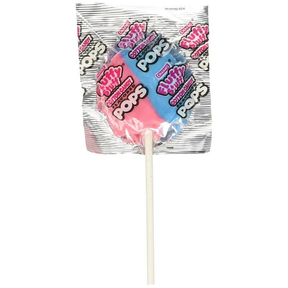 Fluffy Stuff Cotton Candy Lollis- (Pack of 48)