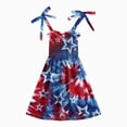 thumbnail image 5 of CAUYDY Baby Girl Dresses Toddler Girls 4th of July Straps Dress Kids American Flag Stars Striped Sundress Child Independence Day Outfits 1T 2T 3T 4T 5T 6T (Sizes 2-3 Years,Light Blue), 5 of 5
