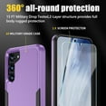 thumbnail image 5 of for Samsung Galaxy S23 Plus Case, Galaxy s23 Plus Case with Screen Protector Heavy Duty Durable Shockproof Protective Phone Case for Galaxy S23 Plus, Purple, 5 of 13