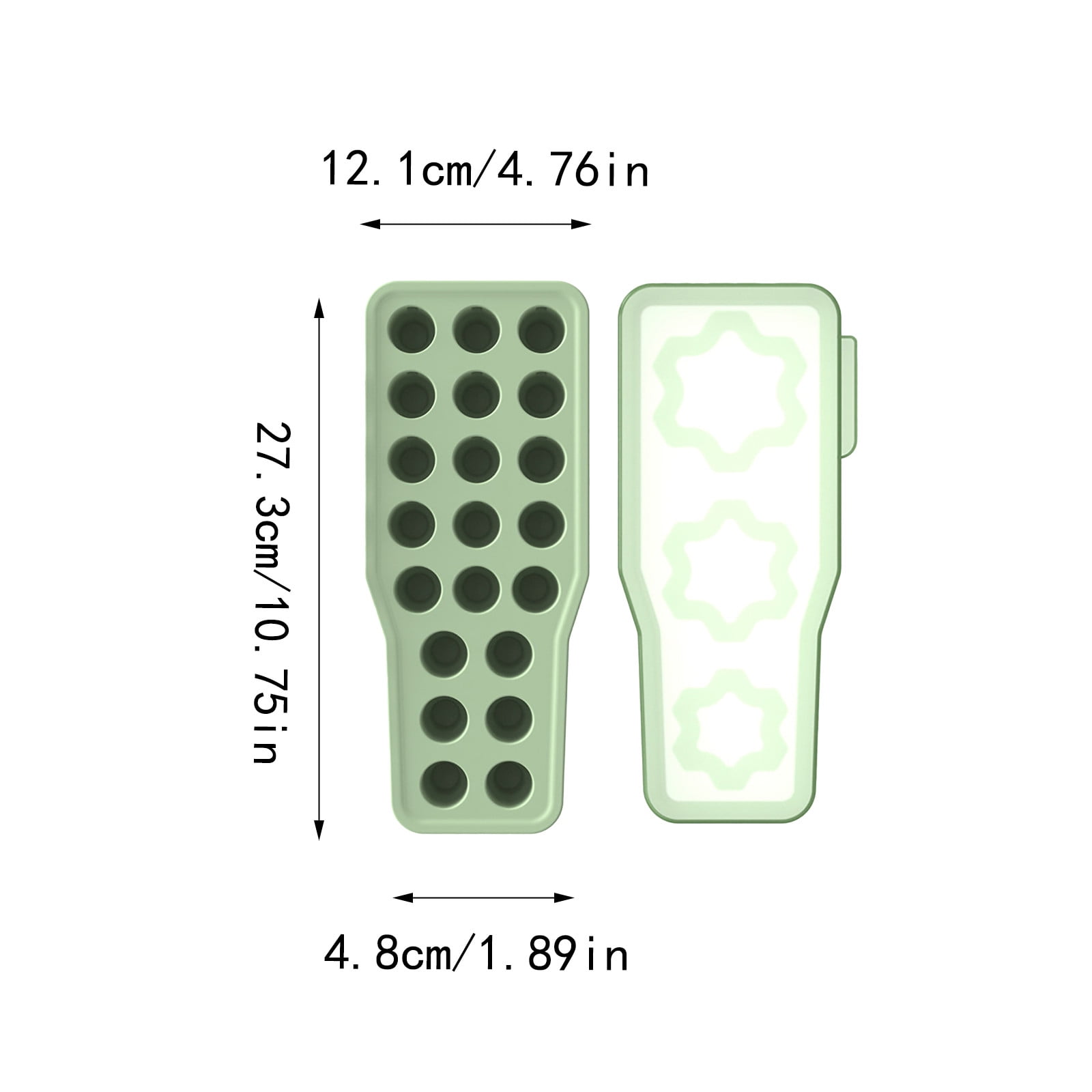 Leatfisat Ice Cube Tray, Silicone Ice Cube Molds With Lid For Tumbler, For Chilling , Cocktails, Drinks, Coffee, Easy Fill And Release Ice Maker