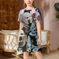 thumbnail image 2 of Terrifier Girls Short Sleeve Dress Soft Cute Designs Dresses Casual T-Shirt Dress 130CM, 2 of 7