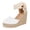 White, variant on Womens Crochet Espadrilles Wedge Sandals 2026 Boho Beach Closed Toe Platform Chunky Heeled Strappy Dressy Shoes for Summer Fall Black Size 9