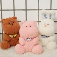 thumbnail image 4 of Gwong Juguete Peluche Toy Tize Diseño de arco Decoración Fina Artesanía Oso Conejo Cerdo Relleno Abrazo Juguete para niños Gwong 30010484, 4 of 6