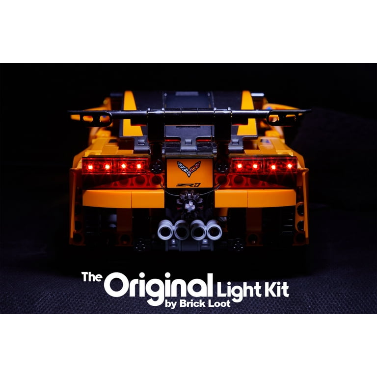 LED Lighting Kit for LEGO Technic Chevrolet Corvette ZR1 set 42093 LEGO set NOT included