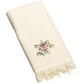 thumbnail image 1 of Avanti Linens Rosefan Fingertip Towel, Ivory, 1 of 3