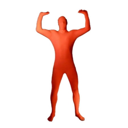 Deluxe Fluro Orange Glow Bodysuit Morphsuits Costume