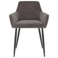 thumbnail image 3 of vidaXL 2x Dining Chairs Velvet Home Kitchen Chair Seat Furniture Multi Colors, 3 of 5
