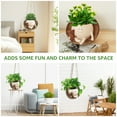 thumbnail image 5 of Swing Face Planter Pot, Hanging Resin Flower Pot for Succulents, Unique Rocking Chair Plant Pot with Drainage Hole, Funny Indoor Outdoor Decorative Planter（5.3×5.1×3.5 inch）, 5 of 10