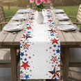thumbnail image 4 of 4th of July Table Runner 72 Inches, Independence Day Star American Bed Runner Dresser Scarves Tabletop for Indoor Outdoor Parties/Ceremony/Banquet, 16" x 72", 4 of 9