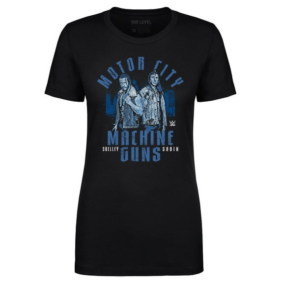 Women's 500 Level Black Motor City Machine Guns Duo T-Shirt
