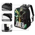 thumbnail image 4 of Joker Folie A Deux Movie Unisex Backpack Schoolbag Bookbag 2 Compartment Daypack Satchel Rucksack Travel Laptop Bag, 4 of 6