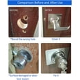 thumbnail image 4 of 2pcs Door Reinforcement Plate Deadbolt Cover Plate Door Lock Repair Plate Door To Prevent Loose Door Lock, Silver, 4 of 5