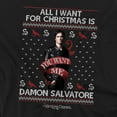 thumbnail image 2 of The Vampire Diaries All I Want for Christmas is Damon Salvatore Unisex Adult Crewneck Sweatshirt, Black, 4X-Large, 2 of 4